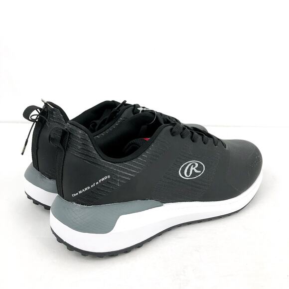 RAWLINGS League Turf Baseball Cleats Mens 6.5D Womens 8 Black Lightweight NWOB - Picture 9 of 13